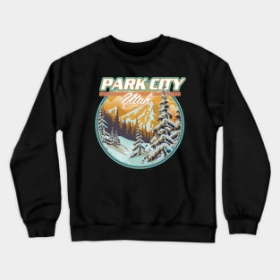 Park City Utah Travel logo Crewneck Sweatshirt